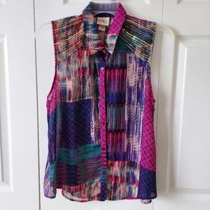 Retro 90s women blouse Size- XL